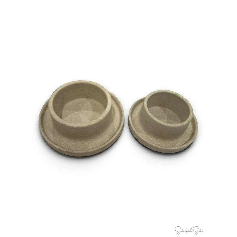 Stoneware Pillar Candleholders Natural Sand - Hearth & Hand Magnolia, Target